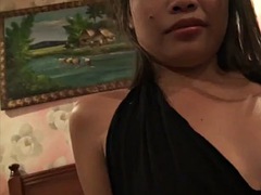 Enthousiasteling, Aziatisch, Grote lul, Pijpbeurt, Filippijnse vrouw, Thais, Tieten likken