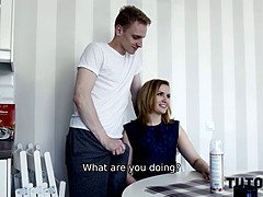 Man knows private teacher works for two so he helps mature relax