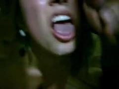 素人, ブロンド, フェラチオ, 三人, 妻