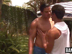 Anal, Mamada, Garganta profunda, Gay, Pajear, Al aire libre
