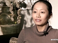 Enthousiasteling, Aziatisch, Duits, Vriendin, Huisgemaakt, Masturbatie, Natuurlijke tieten, Slet