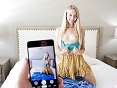 お尻, ブロンド, フェラチオ, バック, ハメ撮り, 剃毛, ガリガリ, スカート