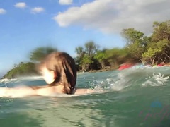 素人, ビーチ, ブロンド, 人形, ヌード, アウトドア, 公共, オッパイの