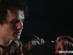 Grote mammen, Blond, Hondjeshouding, Likken, Natuurlijke tieten, Kut duiken, Kort haar, Tatoeage