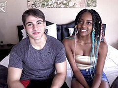 Ebony teen looks hot as fuck