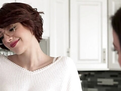 舐める尻, 茶髪の, レズビアン, なめる, オーガズム, パンティ, ショートヘア, ガリガリ