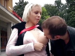 Enthousiasteling, Grote mammen, Blond, Sperma shot, Sperma in gezicht, Duits, Hardcore, Moeder die ik wil neuken