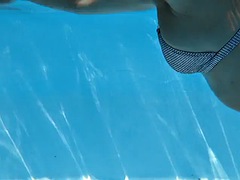 美女, 茶髪の, フェティッシュ, ハンガリー人, プール, ポルノスター, 一人, オッパイの