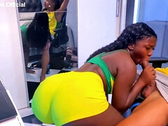 Grote kont, Grote mammen, Braziliaans, Rondborstig, Zwart, Natuurlijke tieten, Kut duiken, Tieten likken