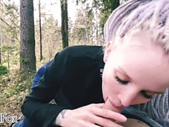 Leie, Blondine, Paar, Spermaladung, Hd, Masturbation, Im freien, Russisch