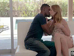 デカチン, 黒人, フェラチオ, 顔射