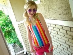 Blondine, Blasen, Hundestellung, Domination, Fetisch, Handjob, Dürr, Jungendliche (18+)