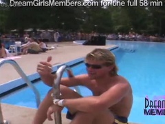 素人, デカパイ, コンテスト, インド人, ヌーディスト, プール, 公共, タトゥー