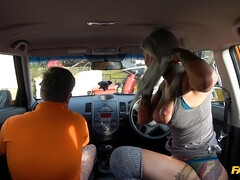 アナル, フェラチオ, 車, ディルド, バック, おもらし, おもちゃ, 濡れ