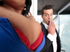 Gorda, Tetas grandes, Mamada, Estilo perrito, Ébano, Pajear, Interracial, Madres para coger