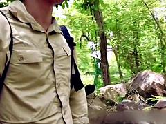 素人, アジア人, カップル, ゲイ, ハードコア, なめる, 筋肉, アウトドア