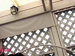 アナル, 舐める尻, 茶髪の, Hd, キス, レズビアン, ペニスバンド, オッパイの
