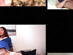 Enthousiasteling, Brits, Emo jongen, Vrouw, Masturbatie, Orgasme, Speelgoed, Uniformpje