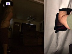 Straight muscle stud gets drained at the glory hole