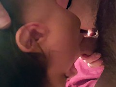 Amateur wife deep throats cock