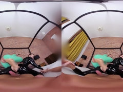 デカ尻, デカパイ, 巨乳な, チェコ, フェティッシュ, ゴム, オナニー, 三人