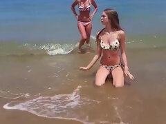 Amateur, Chica, Playa, Loco, Erótico, Casero, Público, Tetas