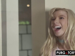 Sucer une bite, Gorge profonde, Bâillonner, Hd, Masturbation, Réalité, Criant, Rasée