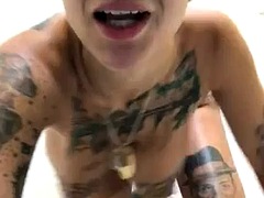 Anaal, Bruinharig, Seksspeelgoed, Hardcore, Masturbatie, Alleen, Speelgoed