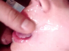 Amateur, Brunette brune, Tir de sperme, Gorge profonde, En levrette, Faciale, Hd, Orgasme