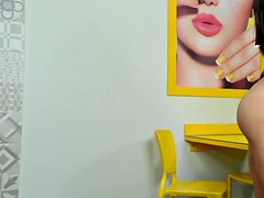 Beauté, Tir de sperme, Gode, Fille latino, Lingerie, Masturbation, Transsexuelle, Adolescente