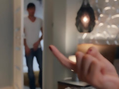 アナル, 浴室, 茶髪の, カップル, ハメ撮り, ショートヘア, タトゥー, 三人