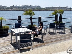 お尻, デカパイ, ビキニ, 茶髪の, ラティーナ, オマンコ, オッパイの, 濡れ