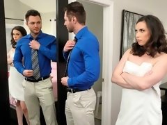 デカパイ, フェラチオ, 茶髪の, バック, 手コキする, 異人種間, 自然山雀, 剃毛