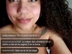 Amateur, Noire, Brunette brune, Éjaculation interne, Fille latino, Masturbation, Adolescente, Webcam