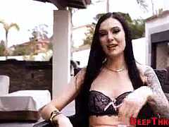 Минет, Сперма на лице, Затыкание рта, Тату