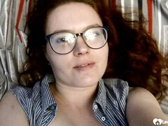 素人, ぽちゃ, 指いじり, 眼鏡, 自家製, オナニー, 赤毛, ヤリマン