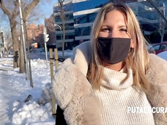 Leie, Blondine, Vollbusig, Kehlenfick, Milf, Realität, Spanisch, Titten