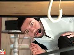 Culo grande, Negro, Ébano, Hd, Oficina, Orgasmo, Gritar, Tragarse