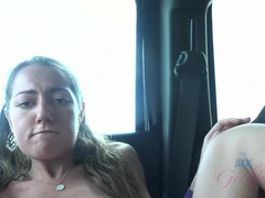 Mamada, Papá, Pies, Novia, Al aire libre, Público, Chorro, Tetas