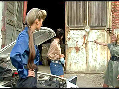 Tchèque, Européenne, Talons, De plein air, Collant, Softcore, Jarretelles, Pute