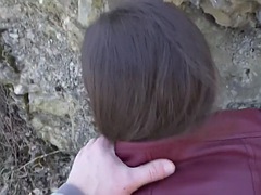 Sucer une bite, Mère que j'aimerais baiser, De plein air, Prostituée, Réalité, Maigrichonne, Pute, Suçant