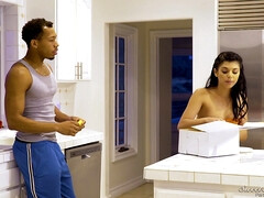 Cul, Noire, Poilue, Interracial, Fille latino, Piercing, Chatte, Nénés