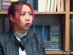 美女, ぽっちゃり, フェラチオ, 娘, ハードコア, 母, オフィス, ポリス