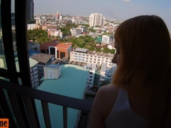 Enthousiasteling, Blond, Pijpbeurt, Man die toekijkt, Sperma shot, Hd, Gezichtspunt, Tiener