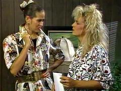 Nana, Grosse bite, Gros seins, Blonde, Sucer une bite, Poilue, Hard, Rétro ancien