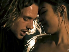 69, Lécher le cul, Sucer une bite, Tir de sperme, Bâillonner, Petite femme, Chatte, Nénés