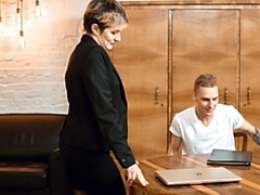 デカ尻, 茶髪の, エロ熟女, バック, 熟年, ラフ, ロシア人, ストッキング