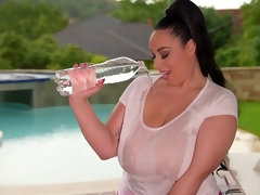 Arsch, Tussi, Grosser arsch, Grosse titten, Verrückt, Nackt, Natürlichen titten, Muschi