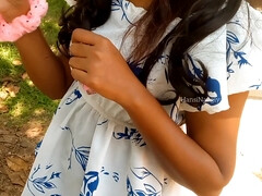 18 ans, Collège université, Mignonne, Première fois, Petite amie, Hard, Indienne, De plein air