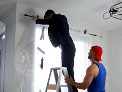 Grosser schwanz, Braunhaarige, Dildo, Hundestellung, Fetisch, Schwul, Handjob, Spielzeuge